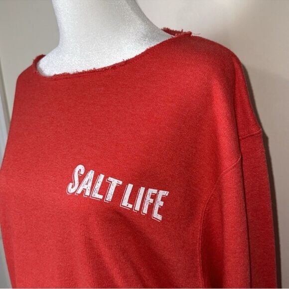 Salt Life XL Crew French Terry Cloth Interior Cotton Blend Pullover Sweatshirt - Picture 9 of 15
